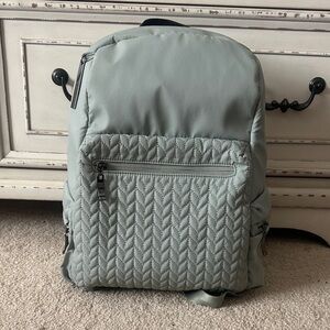 Sherpani Light Gray Quilted Backpack
